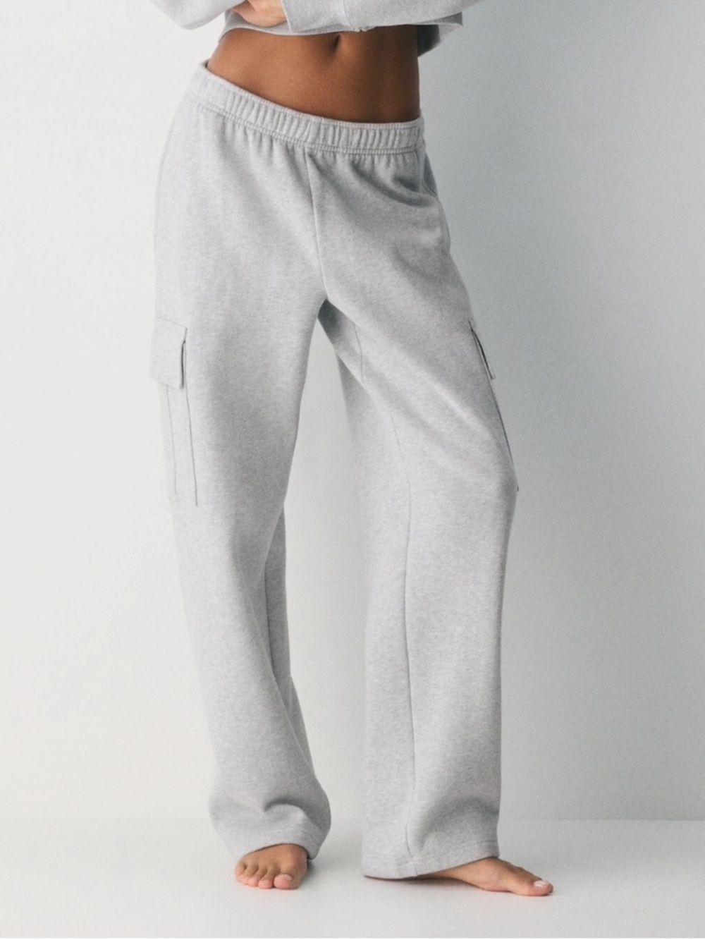 Aritzia Cargo Sweatpants Grey